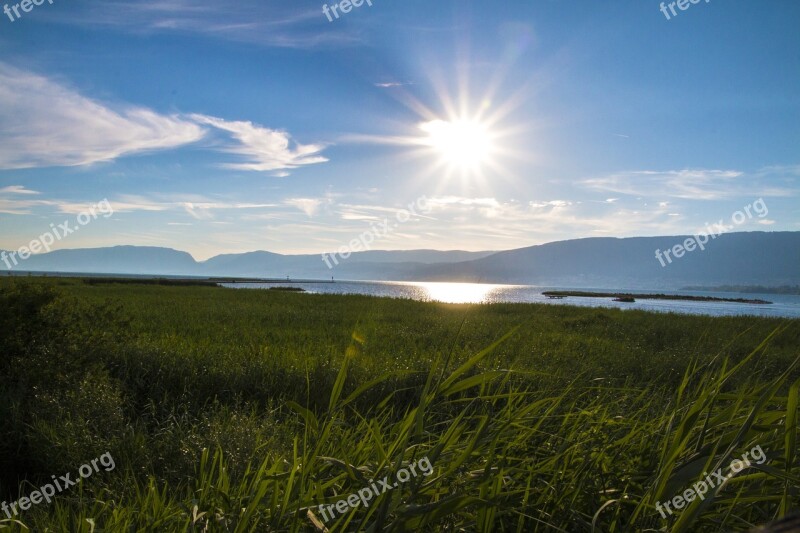 Nature Landscape Summer Blue Sky Lake