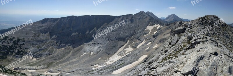 Alpine Mountains Rocks Landscape Peak