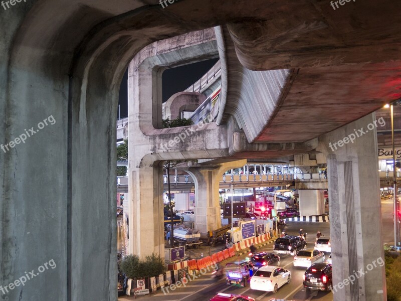 Bangkok Skytrain Light City Speed