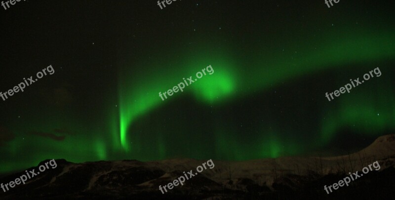 Iceland Northern Lights Aurora Polar Lights Green