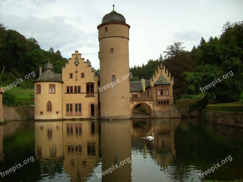 Castle Spessart Places Of Interest Moated Castle Mespelbrunn