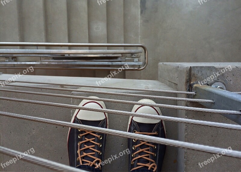 Converse Chucks Sneakers Stairwell Free Photos