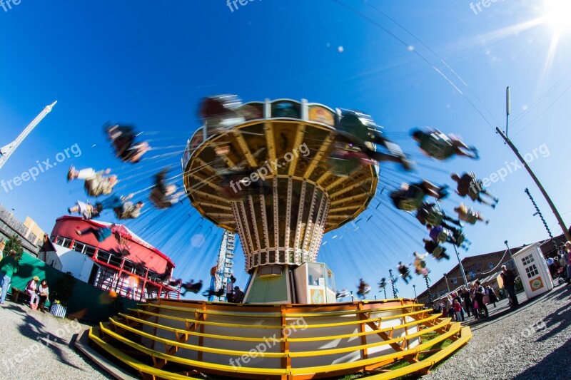 Kettenkarussel Oktoberfest Bavaria Fair Munich