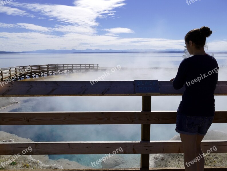 Steam Geothermal Scenic Visitor Tourist