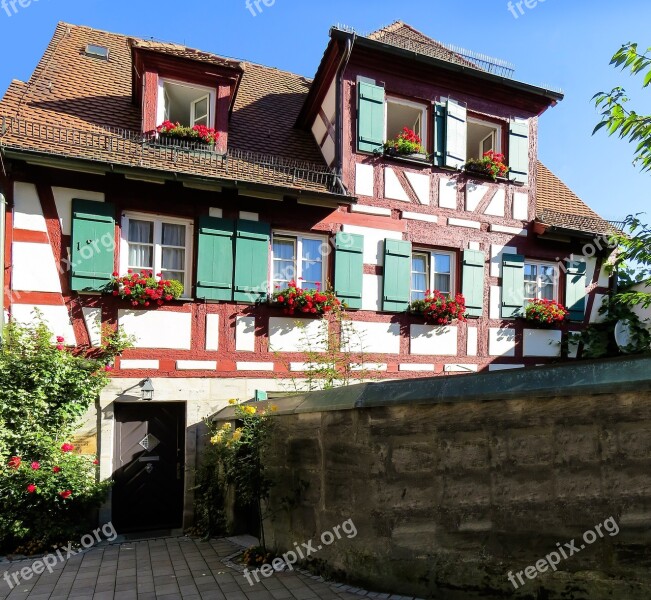 House Truss Middle Ages Fachwerkhaus Building