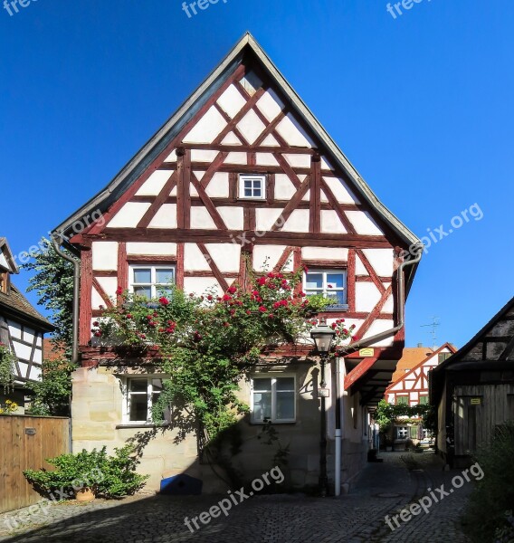 House Truss Middle Ages Fachwerkhaus Building