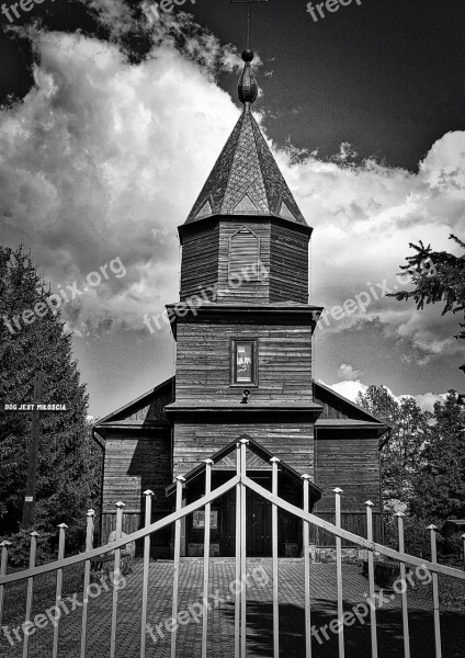 Church Wooden Chapel Cupola Architecture