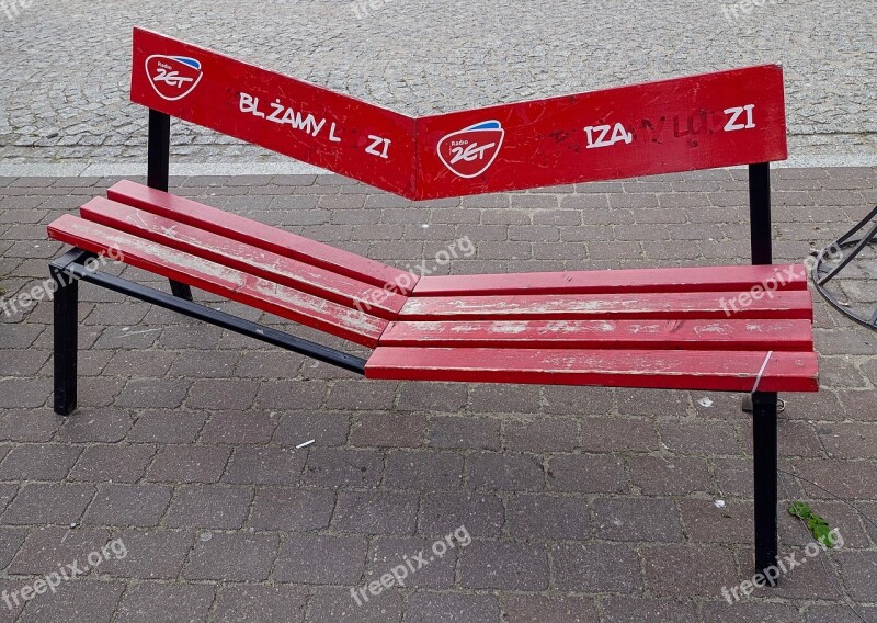 Seat Bench Crooked Outdoor Decoration