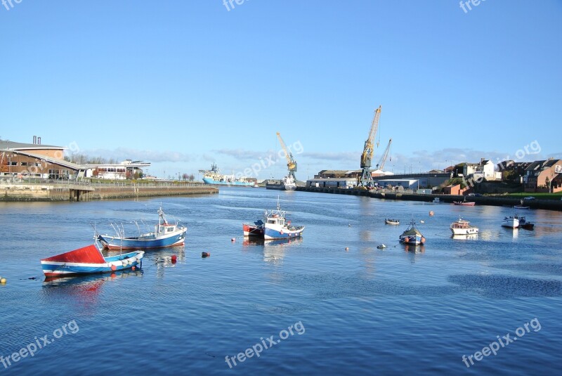 Boats Sunderland Harbour Free Photos