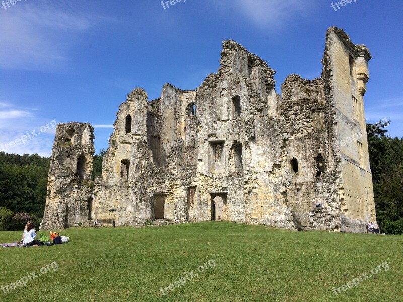 Old Wardour Castle Castle Ruin Old Historically