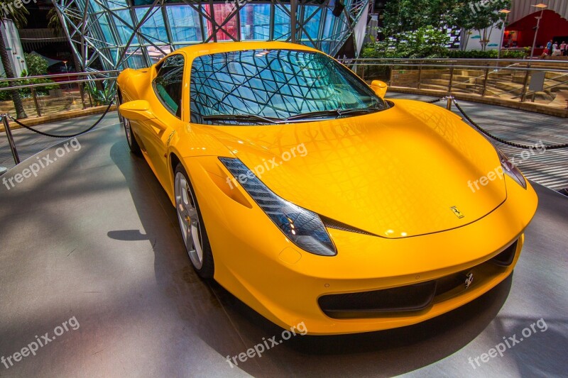 Ferrari F458 Sports Car Italy Expensive