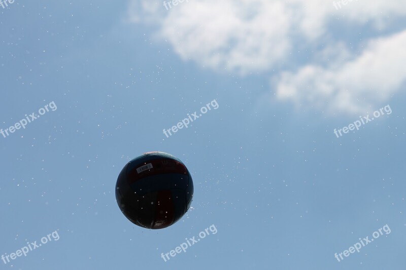 Ball Flying Moment Backlighting Free Photos