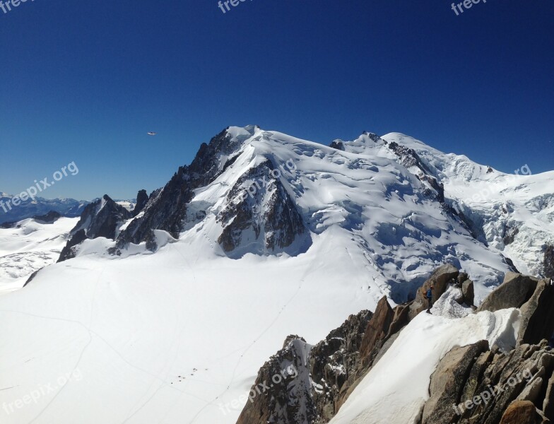 Aiguille Du Midi Mont Blanc Chamonix Free Photos