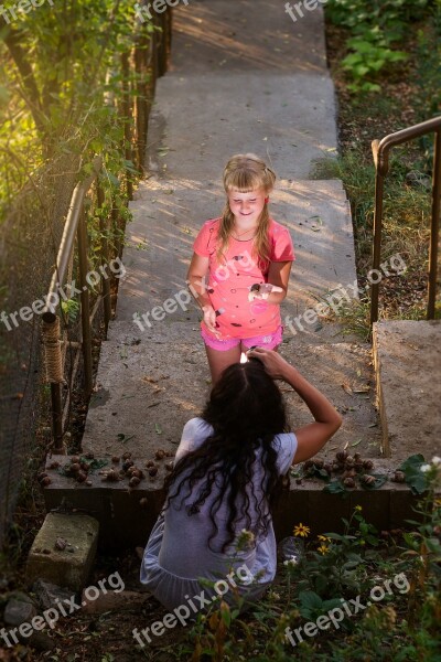 Girl Photo Photographing Children Smiling Girl Free Photos