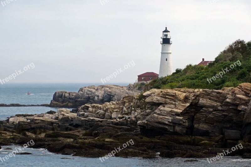 Lighthouse Beacon Warning Shore Light