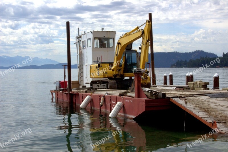 Boat Barge Transportation Water Transport