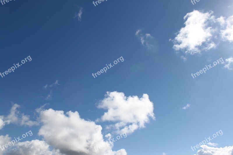 Blue Sky Summer Sky Clouds Blue