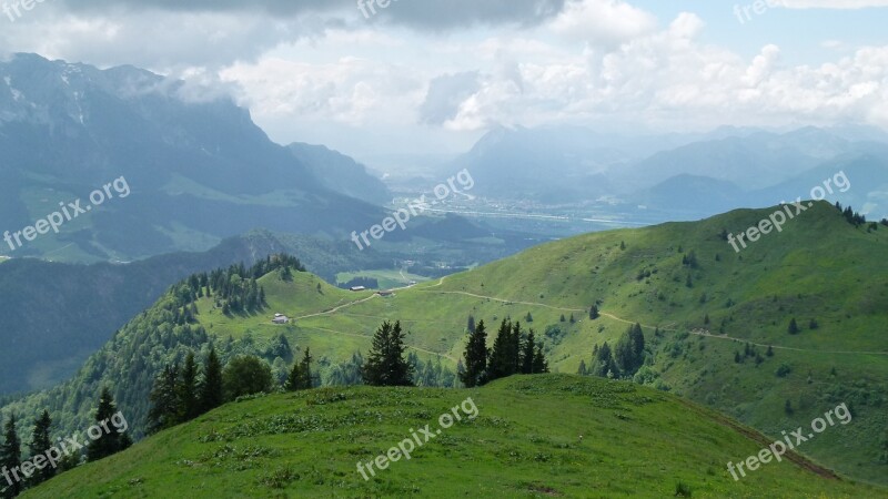 Reported Mountains Clouds Mountain Meadow View