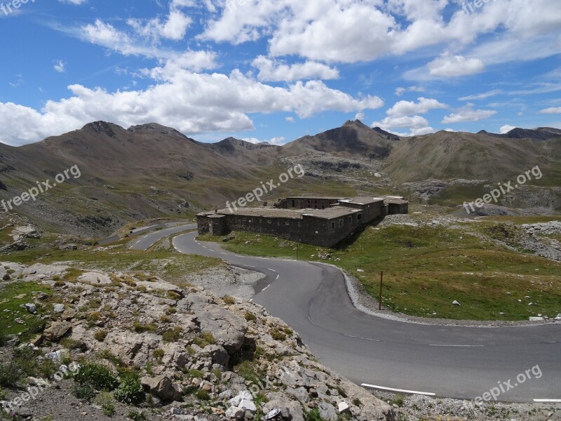 Barracks Restefond Ubaye France Alps Of High Provence Mountain