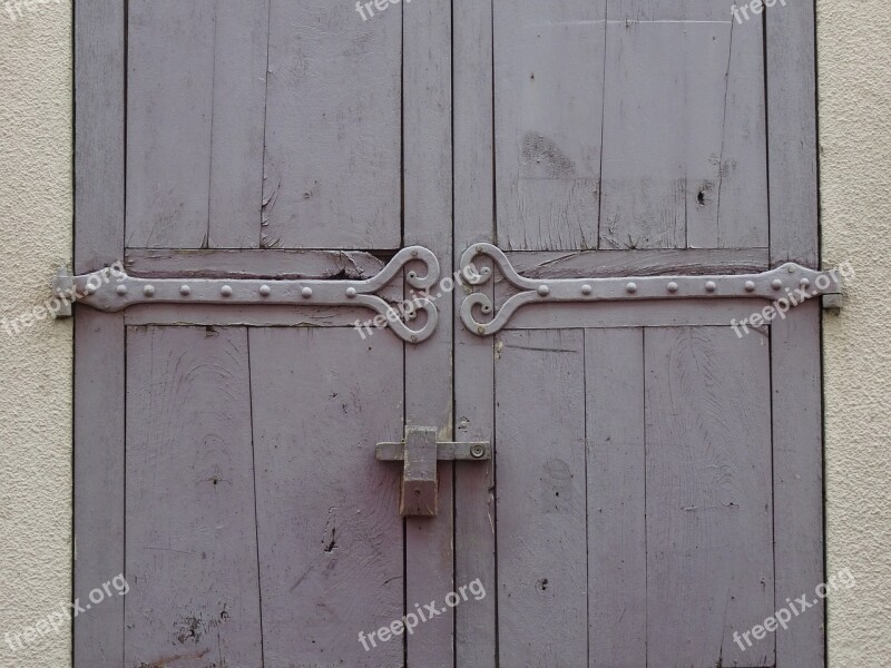 Wrought Iron Old Door Hinge Door Heart Free Photos