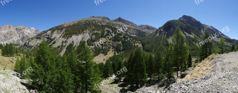 Mountain Panorama Alps France The Dévoluy Massif Hautes Alpes