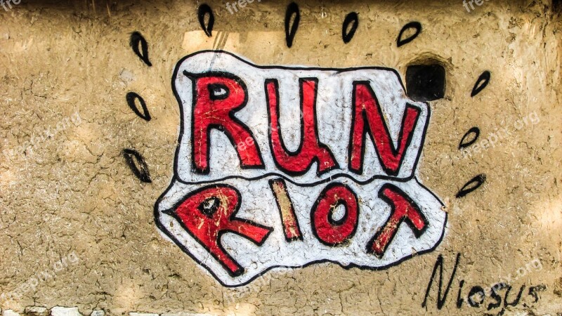 Run Riot Anarchy City Urban Graffiti