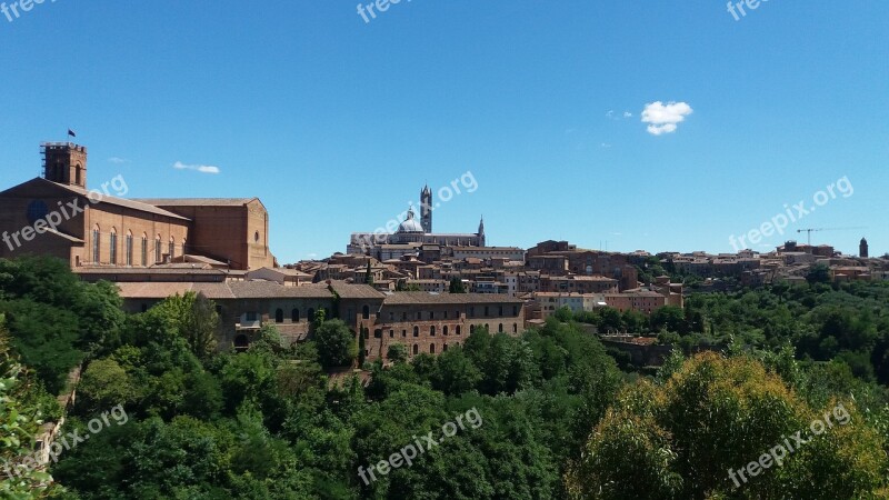 Siena Landscape Summer Tuscany Free Photos