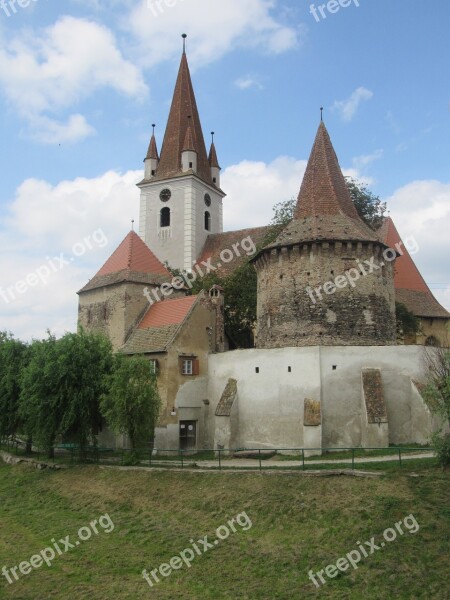 Cristian Transylvania Romania Fortified Church Free Photos