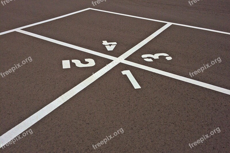 Four Square Playground Game Schoolyard Recess