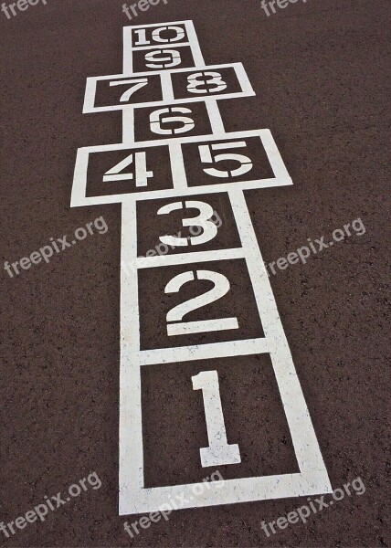 Hopscotch Playground Game Child Play