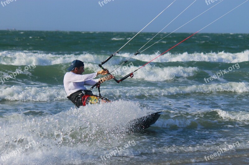 Kitesurfing Sea Sport Water Surf