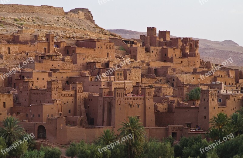 Ait Ben Haddou World Heritage Morocco Oasis Town Free Photos