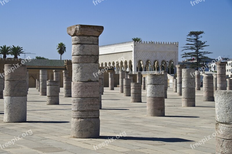 Rabat Morocco Mosque Unfinished Free Photos