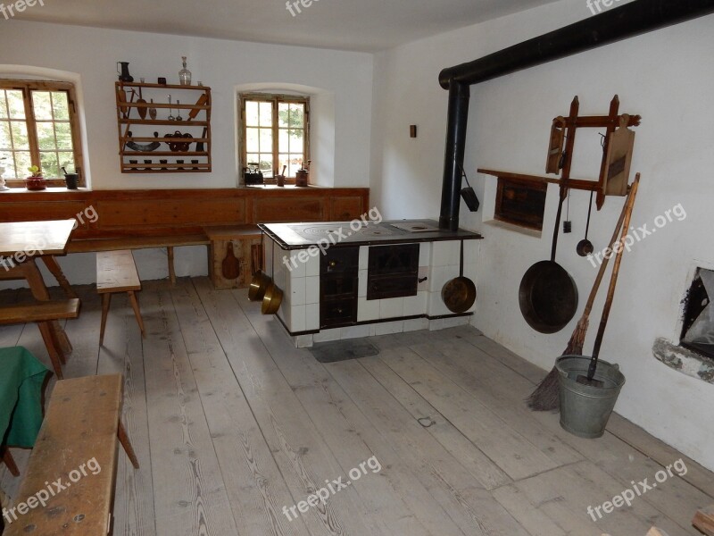 Kitchen Farmer Kitchen Wood Burning Stove Farm Museum Oven