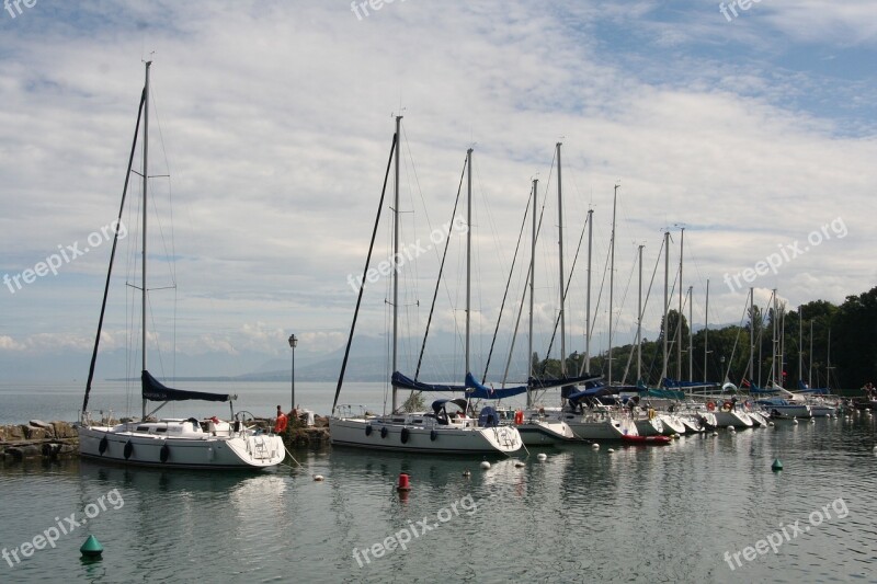 Sailboats Lake Port Holiday Anchorage