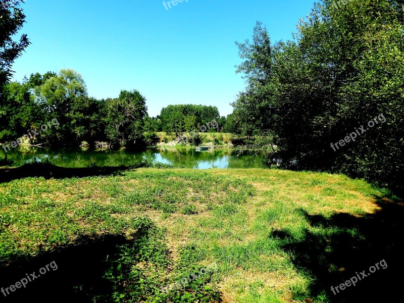 Trees The Dormouse Water's Edge Nature Landscape