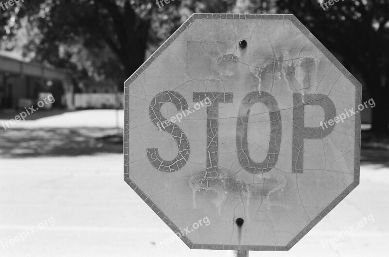 Stop Sign Stop Sign Road Traffic