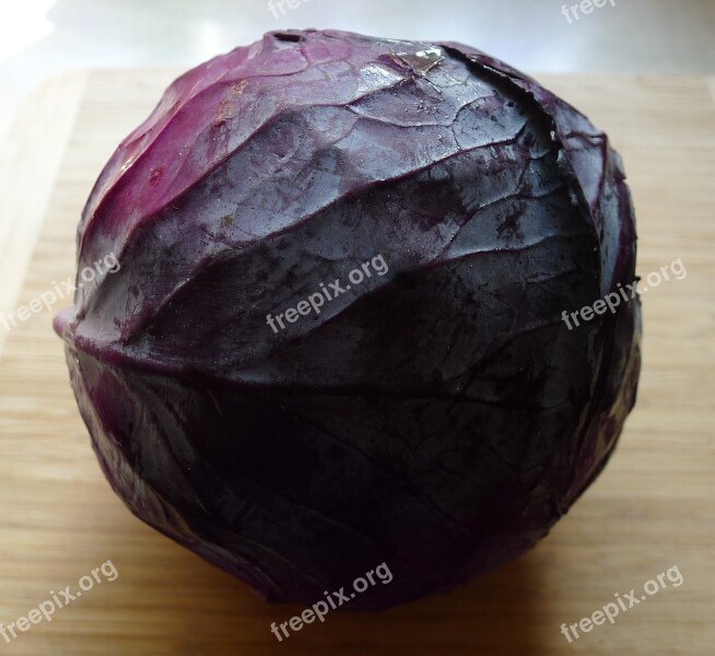 Red Red Cabbage Salad Vegetable Cabbage