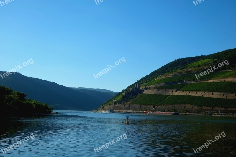 Rhine Valley River Viewpoint View Outlook