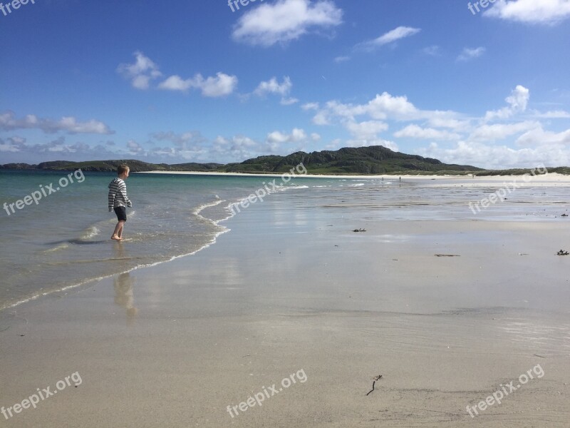 Beach Lewis Uig Hebrides Scotland