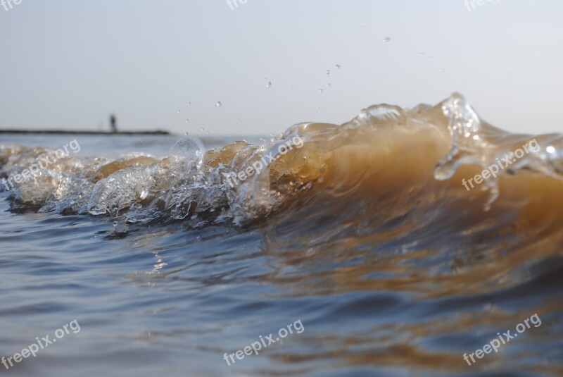 Norderney Wave North Sea Nature Sea