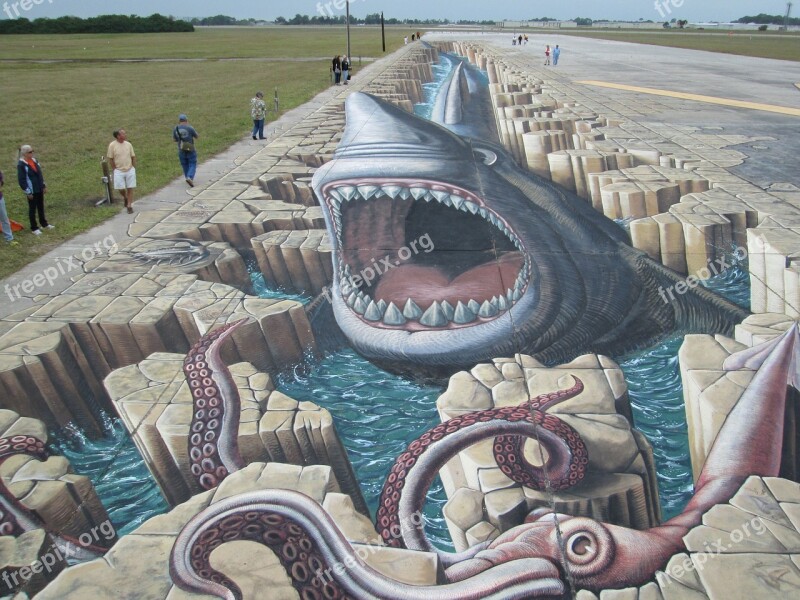 Graffiti Street Art Venice Florida Chalk Art