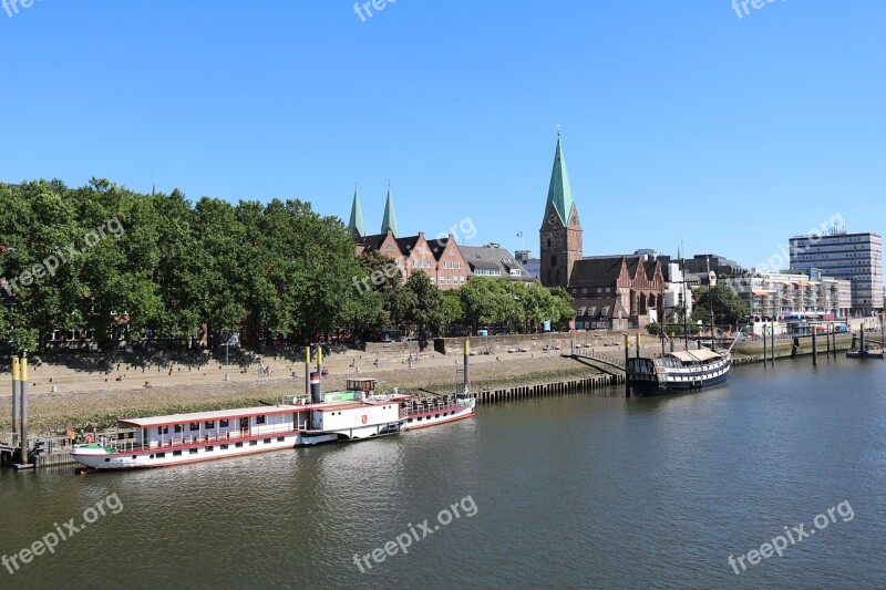 Bremen Weser Water Kill Bridge