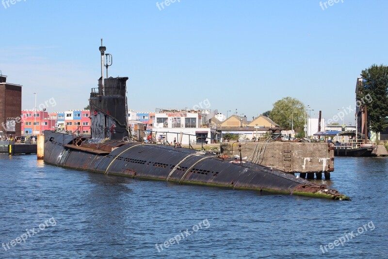 Port Asmterdam U Boat Submarine Ship