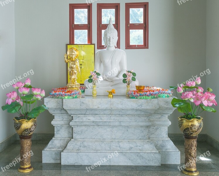 Buddha Buddhism Altar Shrine Thailand