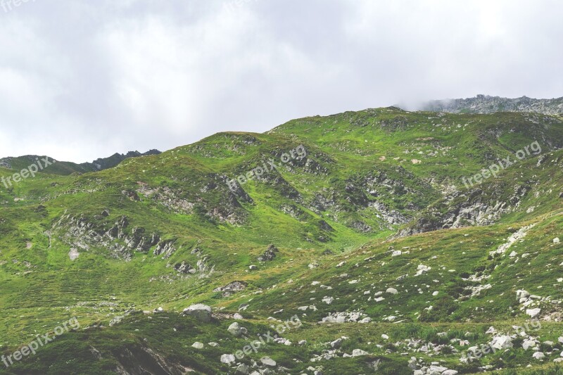 Mountains Rock Landscape Alpine Nature