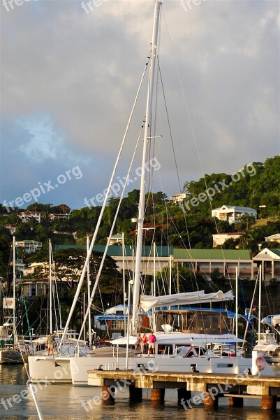 Catamaran Sailboat Sail Travel Boat