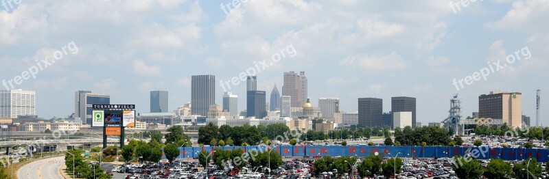 Atlanta Georgia City Landscape Aerial View