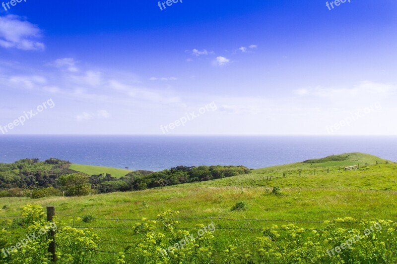 Landscape Uk Cornwall Britain England