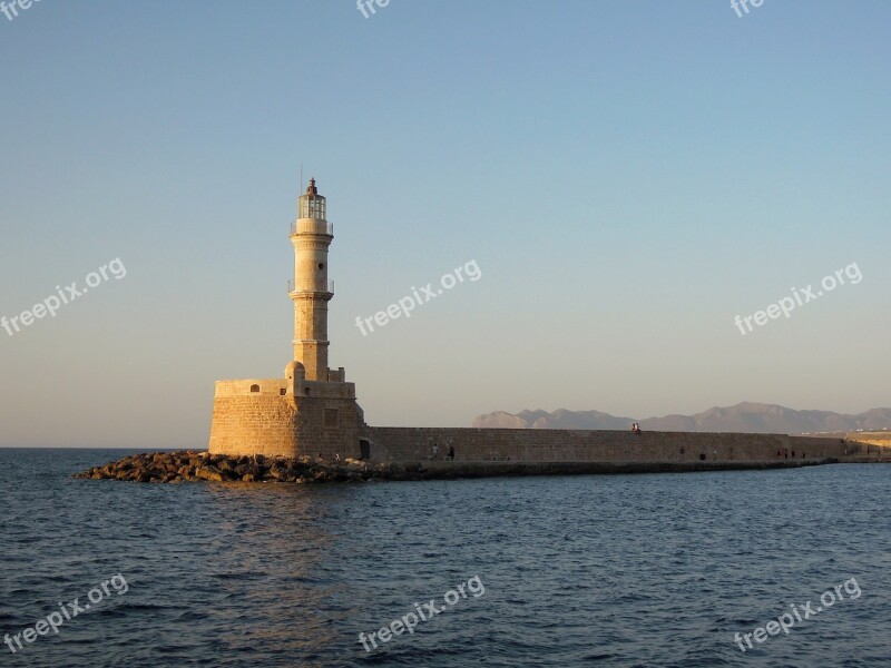 Chania Crete Island Greek Blue Landscape